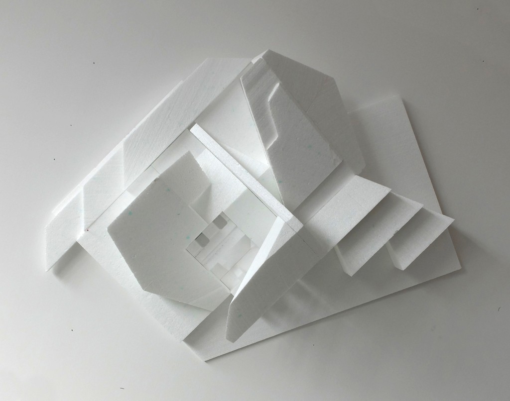 Florian Baudrexel abstract sculpture polystyrene