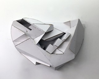 cardboard scultpure abstract